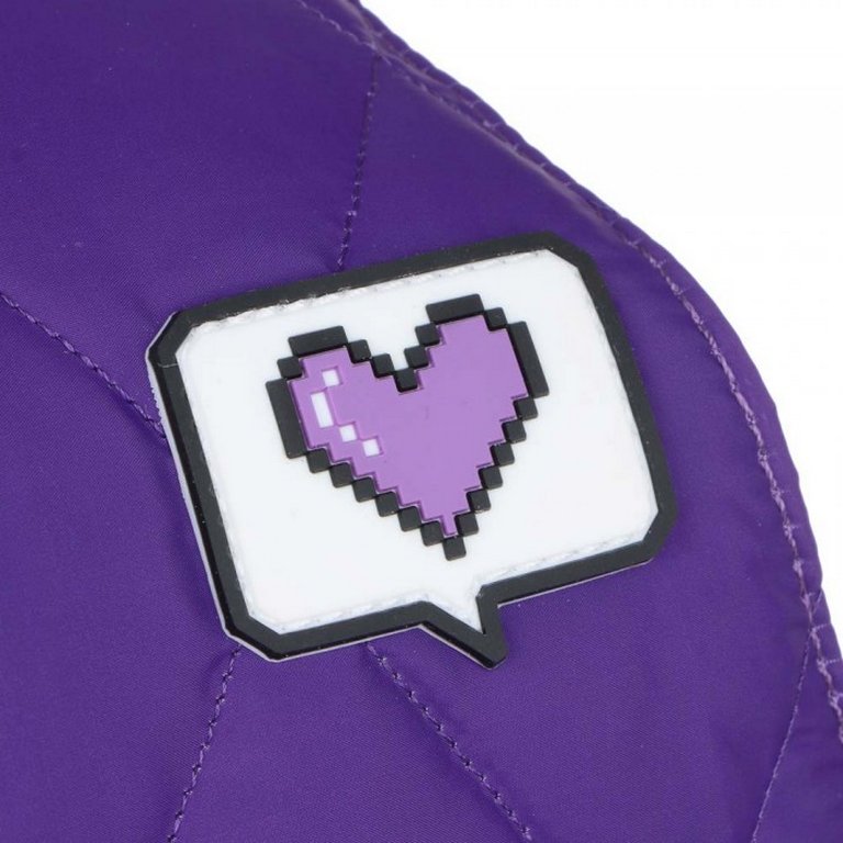 Рюкзак молодежный женский 26*21*12 см "Сиреневое настроение" нейлон, иск. кожа