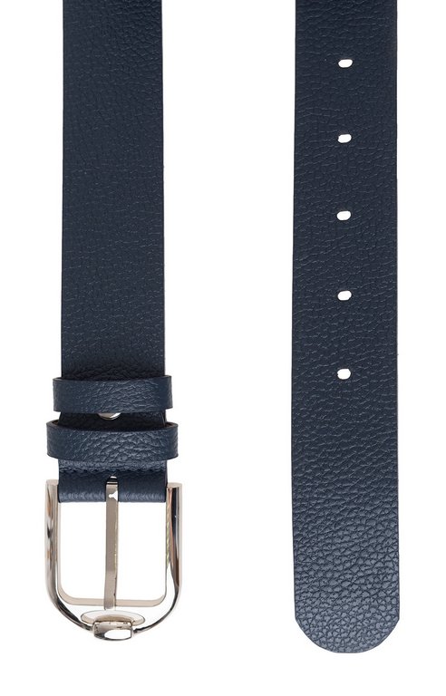 Ремень Alliance нат. кожа,  ширина 40мм, океан