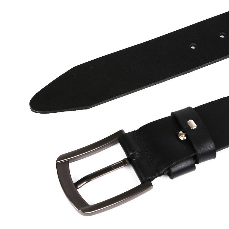 Ремень FABRETTI мужской, 40 мм, натуральная кожа, размер 130, черный