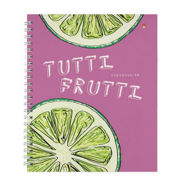 Тетрадь 48 лист кл. А5 на гребне "FRESH&FRUITY" 5 ВИДОВ