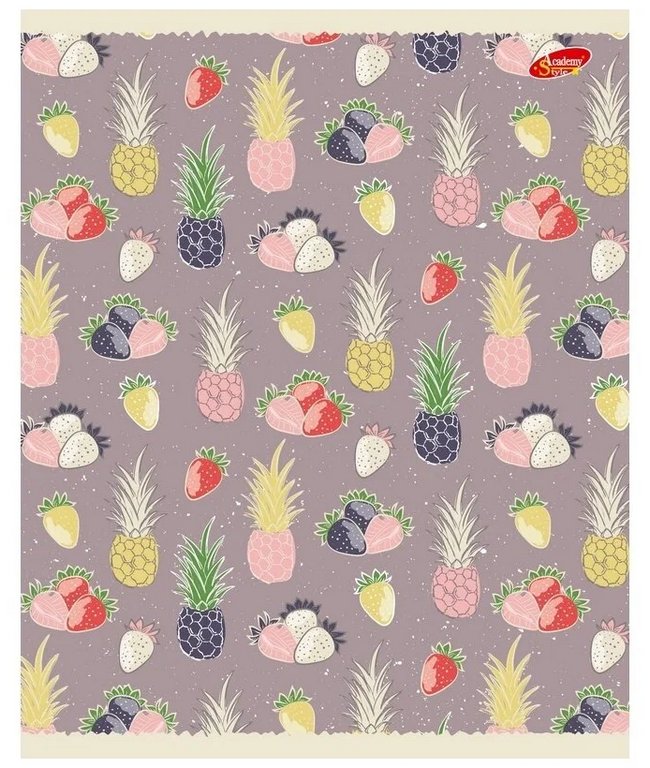 Тетрадь 80 лист кл. А5 на скрепке "Ягоды"