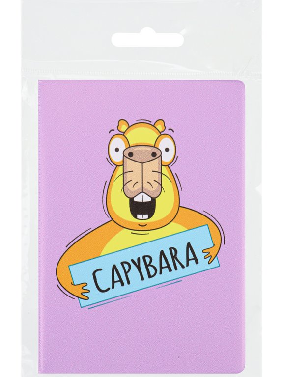 Обложка для паспорта MILAND "Капибара" ПВХ slim