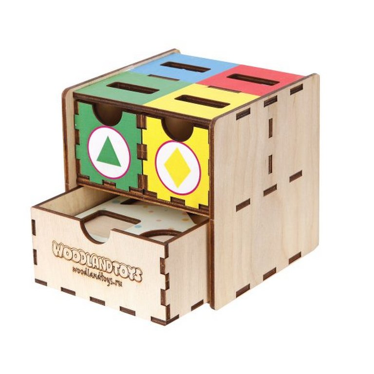 Игра обучающая  Цвета и формы "Фигуры, цвет" (дерево) WOODLENDTOYS