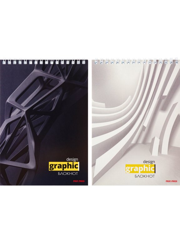 Блокнот А5  60л., 148*210 мм, на гребне Prof-Press "Абстракция в 3D"