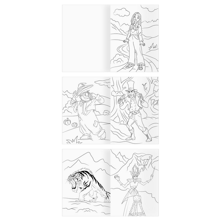 Раскраска А5 "Волшебник Изумрудного города" 8 стр ТРИ СОВЫ