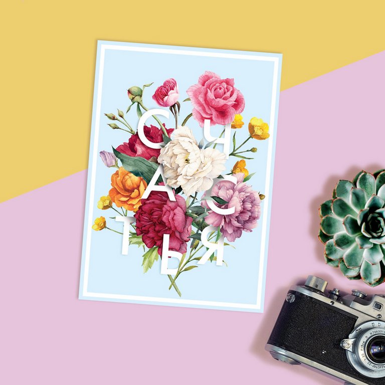 Открытка-малышка  "Счастья"