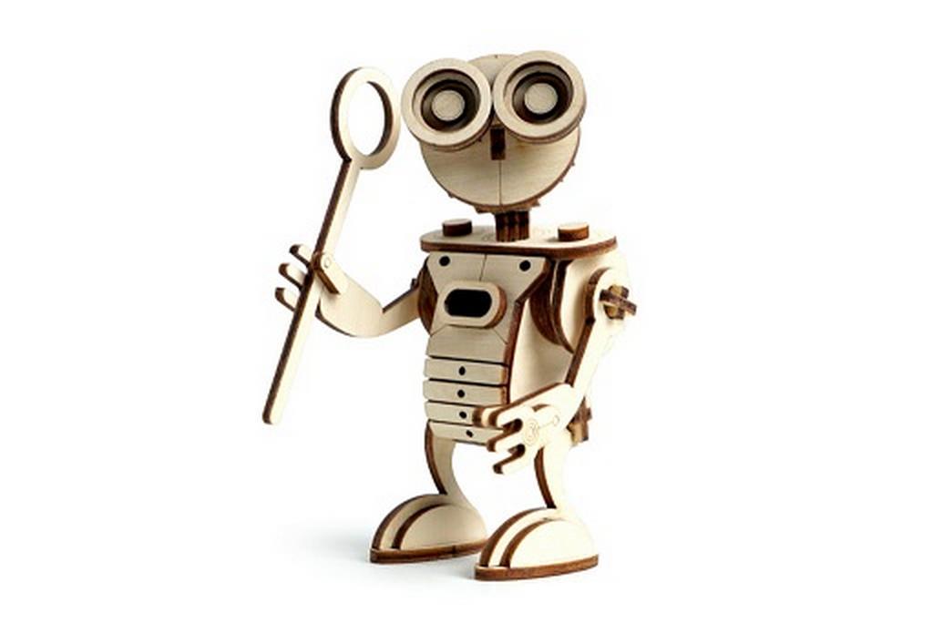 Сборная модель из дерева   71 дет. "Робот Сан" 130*80*60мм