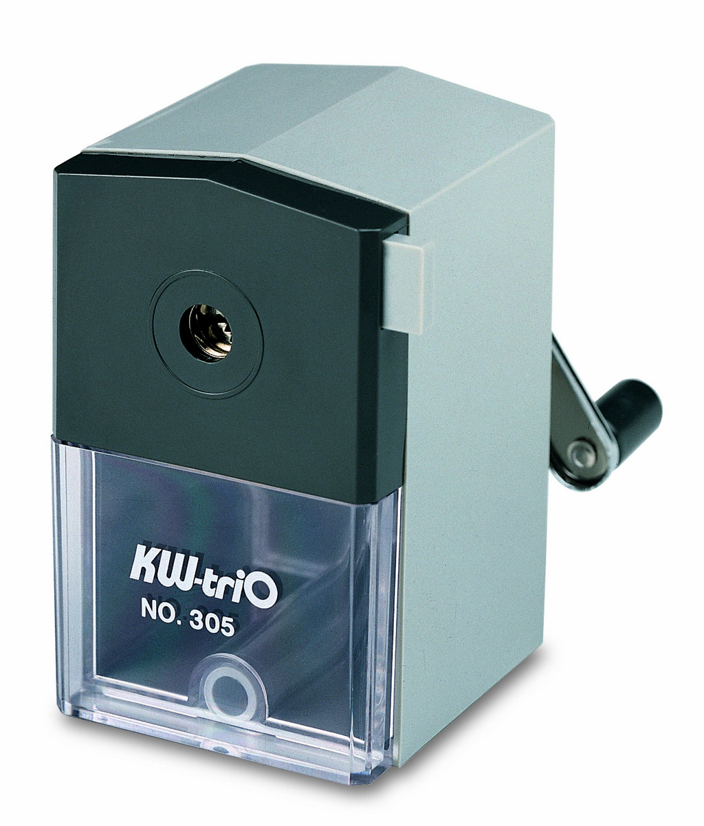 Точилка механическая пластиковый корпус KW-trio (94x100x63мм) с креплением к столу