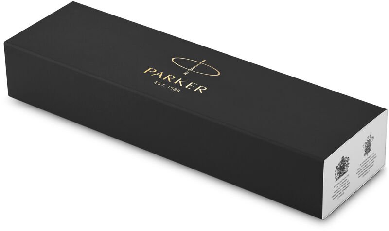Ручка шариковая Parker Jotter Gold Stainless Steel GT M, синяя (нерж.сталь)