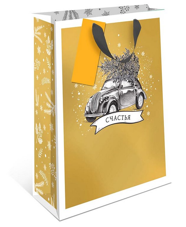 Пакет бумажный НГ 18*22см ламиниров. премиум