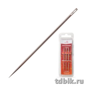 Игла для прошивки документов длина 8см, 3шт/уп