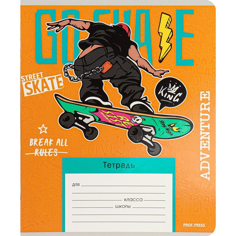 Тетрадь 12 лист лин. косая А5 "МОЛОДЁЖНЫЙ СТИЛЬ" 5 ВИДОВ