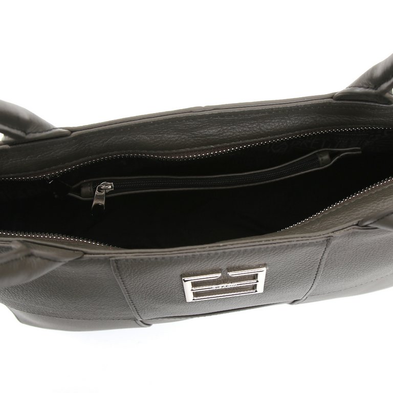 Сумка женская FABRETTI 33х23х11 см, нат. кожа, табачный