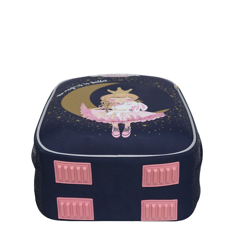 Рюкзак каркасный для девочки Grizzly 26*37*16 см., синий