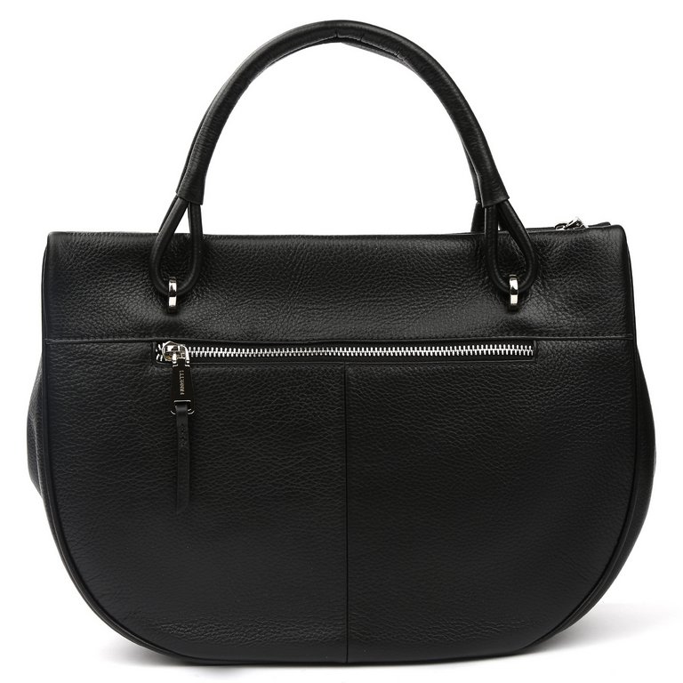 Сумка женская FABRETTI 34х24х13 см, нат. кожа, черный