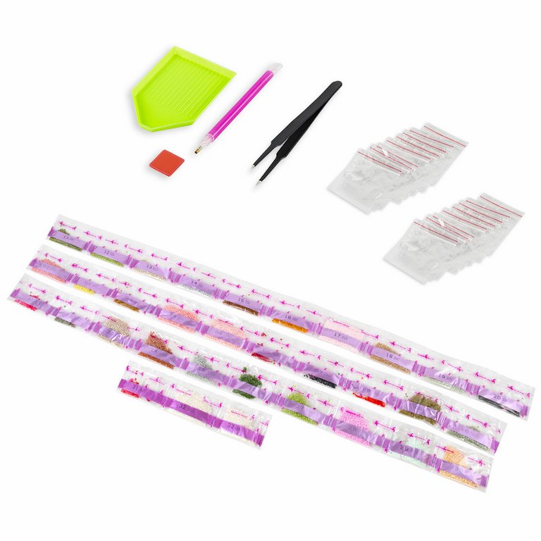 Алмазная мозаика 30*40см "Бело-розовые розы" ОСТРОВ СОКРОВИЩ