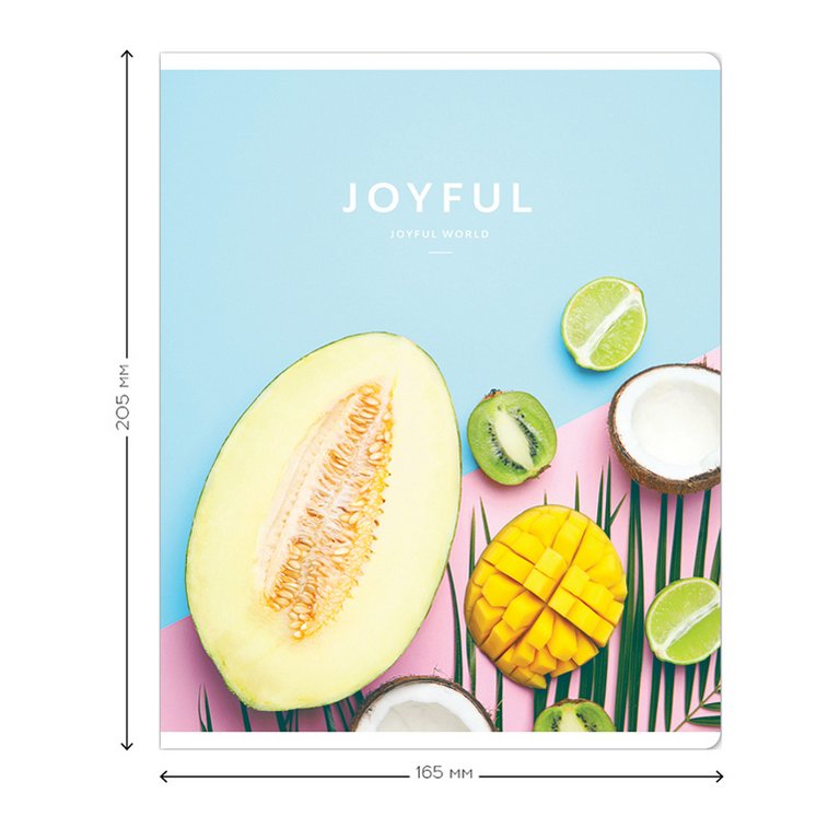 Тетрадь 48 лист кл. А5 на скрепке Greenwich Line "Joyful world", глянцевая ламинация, 70г/м2