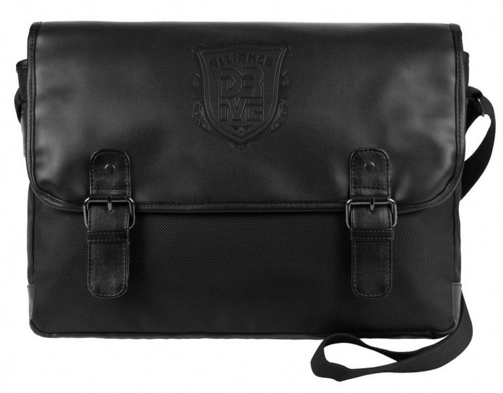 Сумка мужская "Alliance Стенфорд" 38,5х23х10см, полиэстер, черная