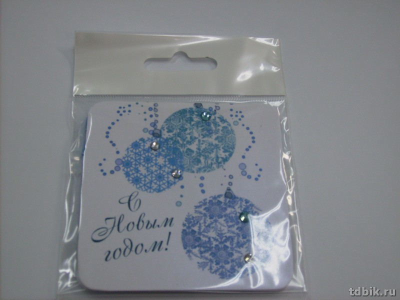 Открытка  НГ мини "Шары"