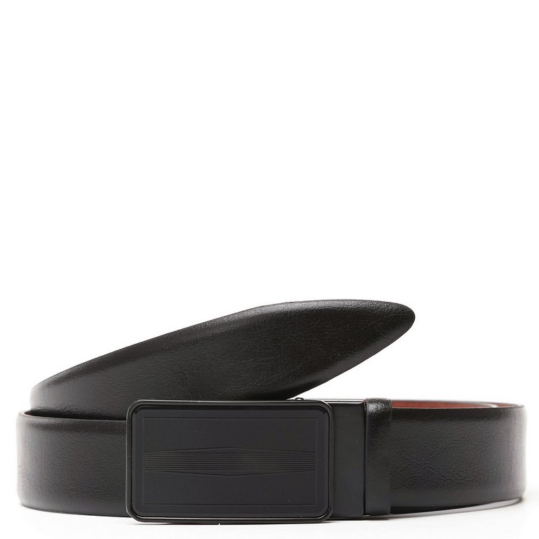 Ремень FABRETTI мужской, натуральная кожа, размер 120, черный