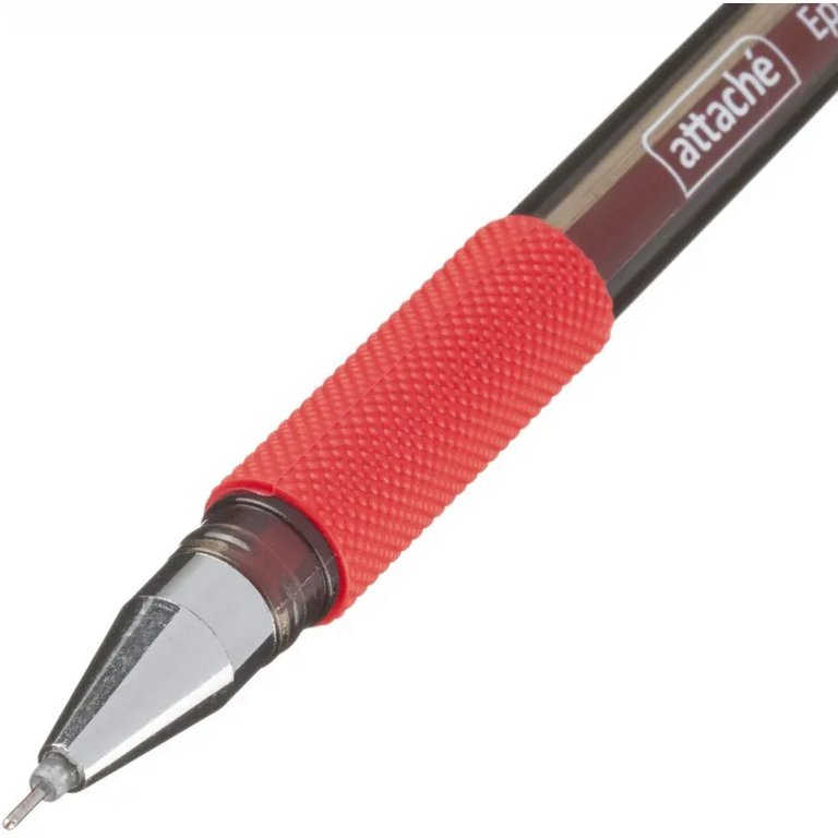 Ручка гелевая Attache Epic резин. упор 0,5мм красная (стерж.129мм, линия 0,3мм)