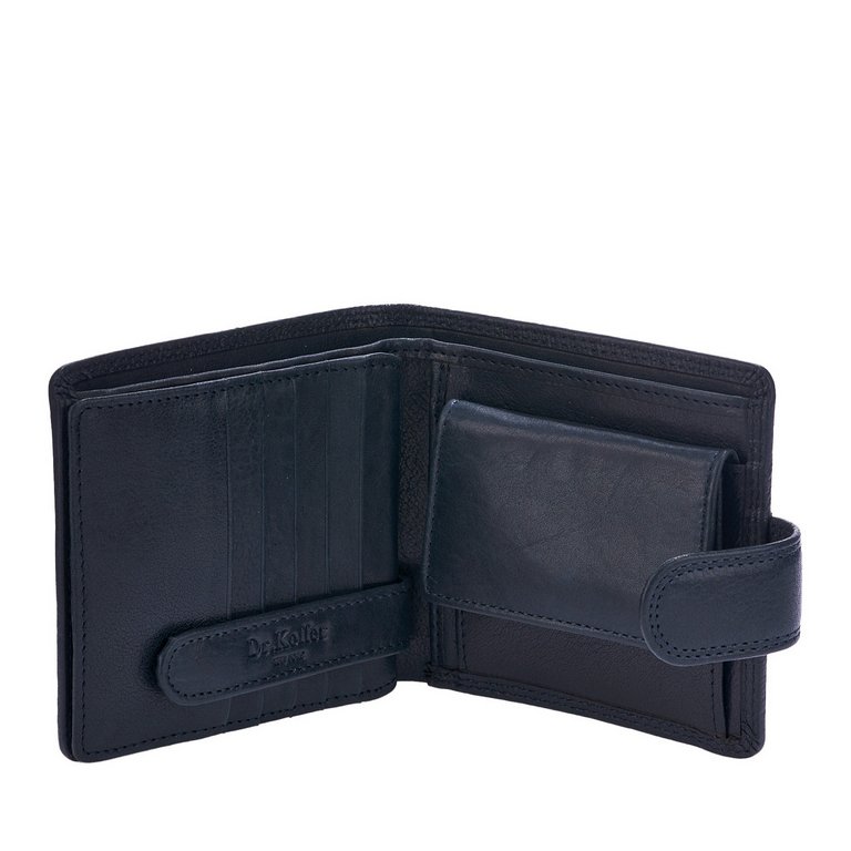 Портмоне Dr.Koffer 12*10см, нат. кожа, синий