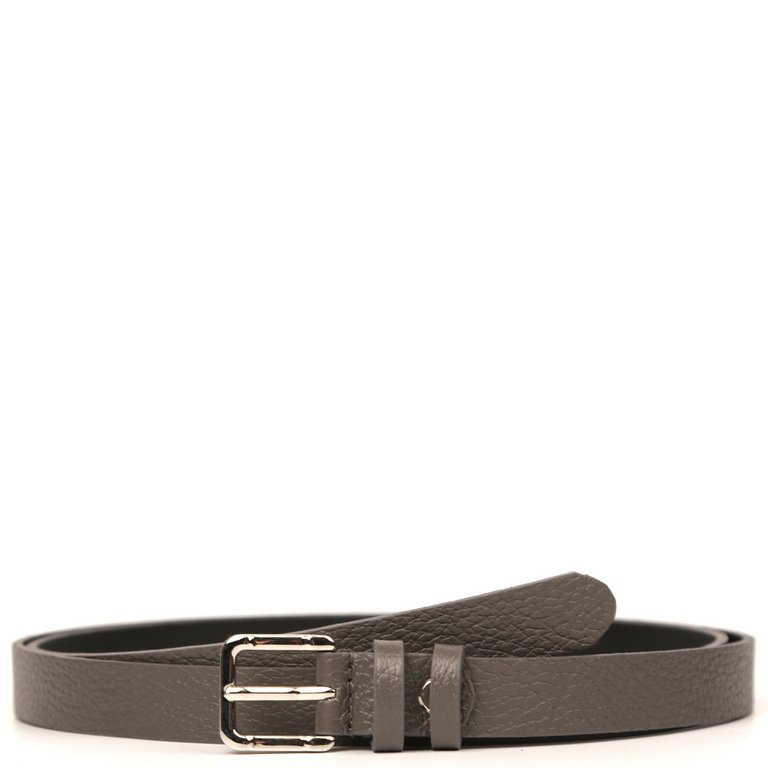 Ремень FABRETTI женский, натуральная кожа, размер 120, серый