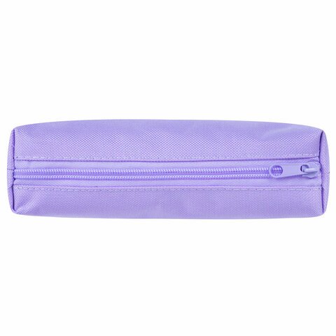 Пенал  для девочки 20*5 см ткань, ПИФАГОР пастельно-фиолетовый