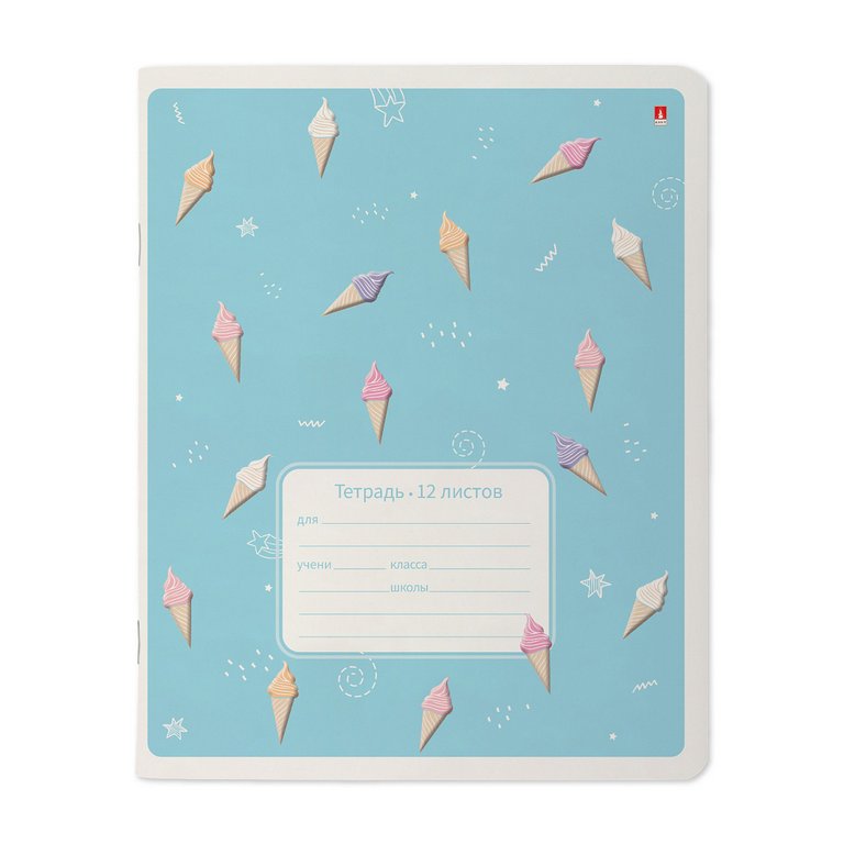 Тетрадь 12 лист лин. косая А5 "ЭСКИМОШКИ"