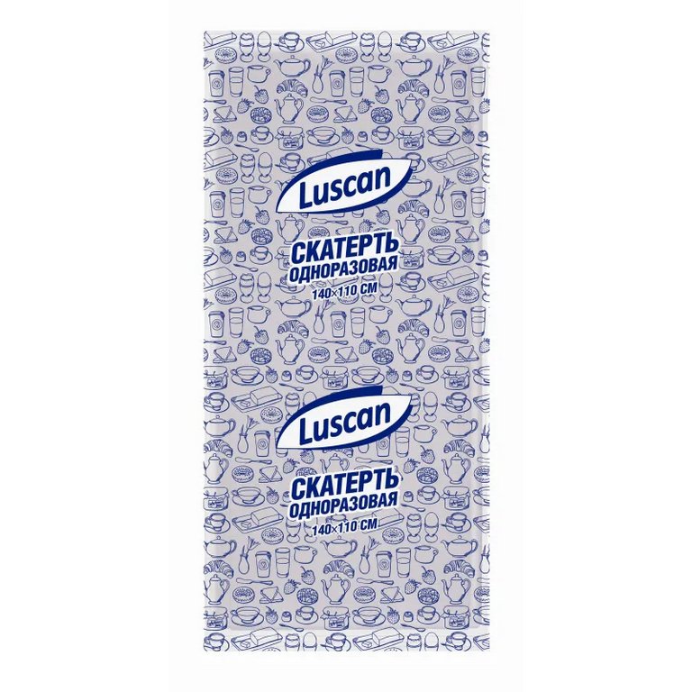 Скатерть 1100*1400 мм спанбонд, белая, Luscan