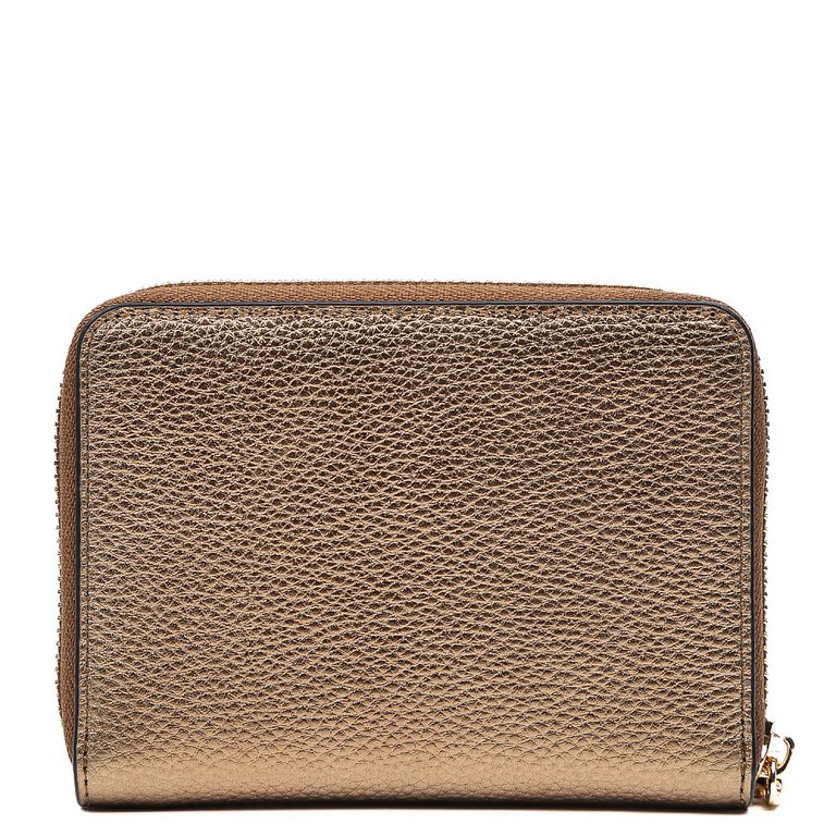 Портмоне FABRETTI женское, нат. кожа, 13*10*2 см, золотистый/бронзовый