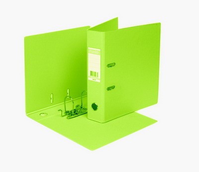 Папка-регистратор А4 70мм Bantex пл. карман на торце, в пленке ПВХ лайм