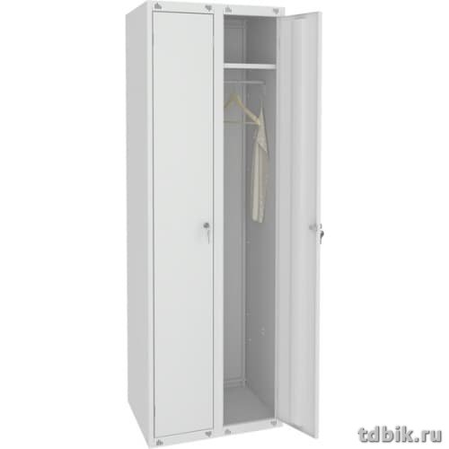 Шкаф для одежды метал. 2 отделения (1860x800x500мм) индив. замок