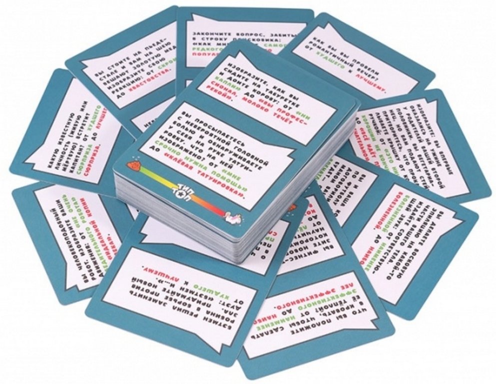 Игра настольная  14+ с карточками "Тип Топ" (4-9 игроков, 30-45 мин) Стиль жизни