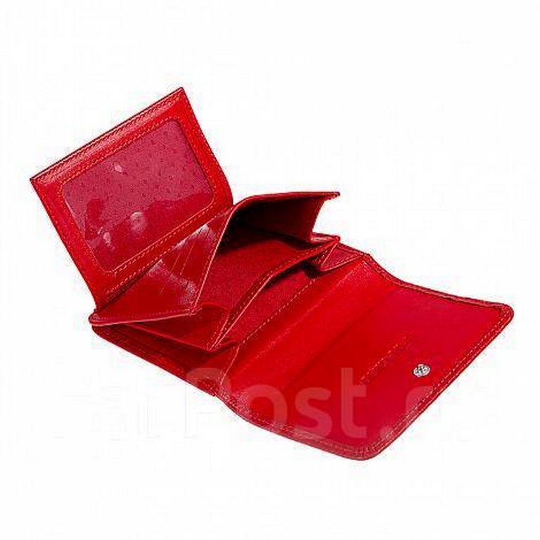 Портмоне D.Morelli женское "Энжи" мини, нат.кожа, красное