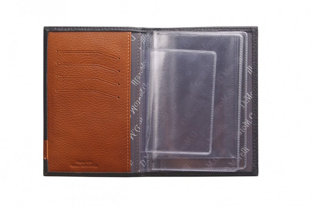 Бумажник водителя D.Morelli "Вестерн", нат. кожа, черный