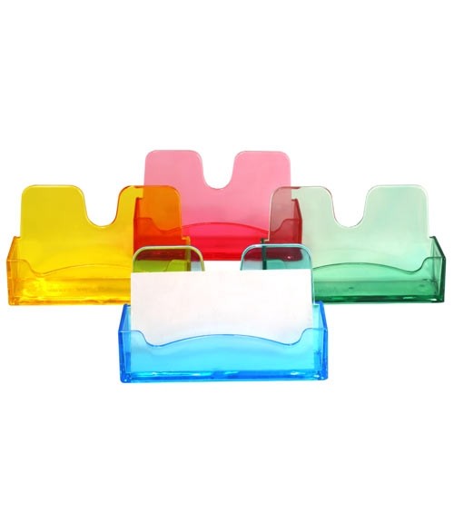 Подставка для визитных карточек 40*100*55 мм Стамм Flowers, цвет ассорти