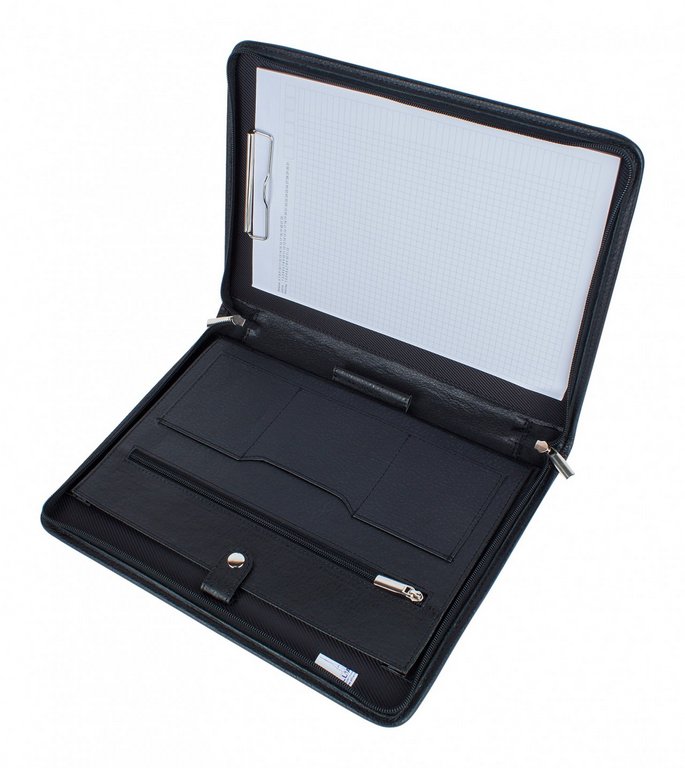 Папка Baron натур. кожа, черная 34*25*3 см