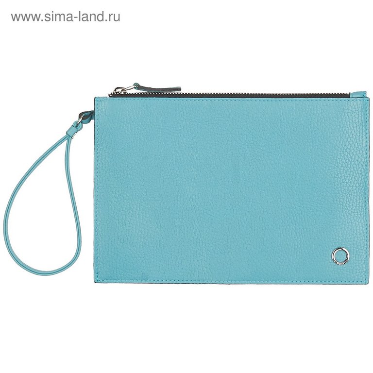 Сумка женская-конверт  D.Morelli , нат. кожа, бирюза