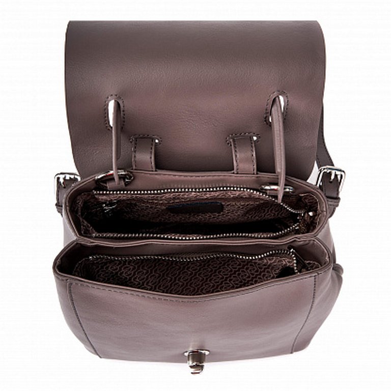 Рюкзак женский Jane's Story 22х24х13см, нат. кожа, коричневый