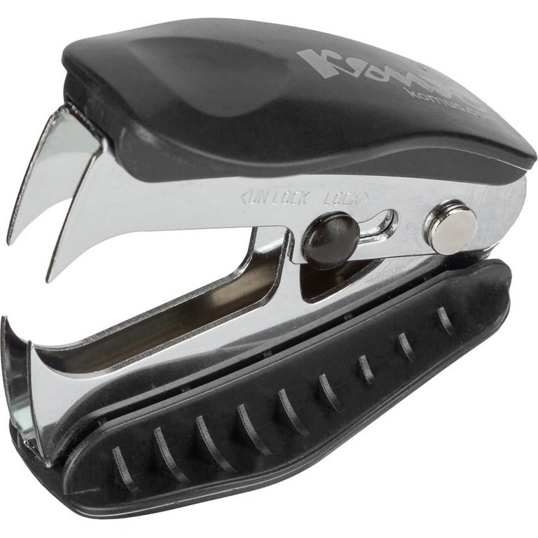 Антистеплер для скоб № 10, 24/6, 26/6 с фиксатором, черный Комус