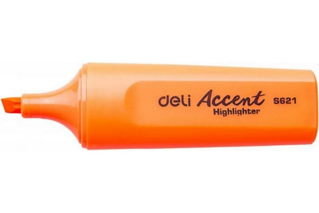 Текст-маркер Deli Accent Delight 1-5мм оранжевый