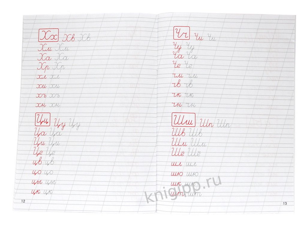 Пропись классическая "Соединения букв" А4, 16 стр. ПРОФ-пресс