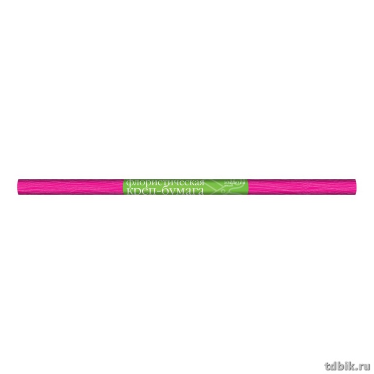 Бумага креповая флористическая 50*250 фуксия, 90г, Альт