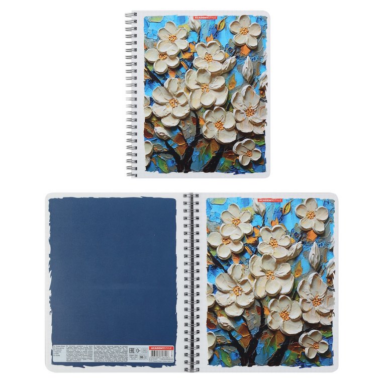 Тетрадь 96 лист кл. А5 на спирали "Цветение"