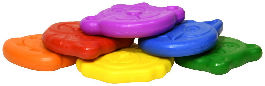 Набор карандашей восковых  6 цв. Каляка-Маляка "Зверята" (фигурные)