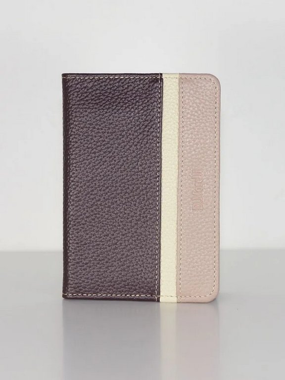 Обложка для документов D.Morelli "Триада" нат.кожа, бордовая