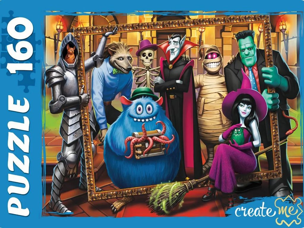 Пазлы  160 дет. "Семейка монстров" Рыжий КОТ