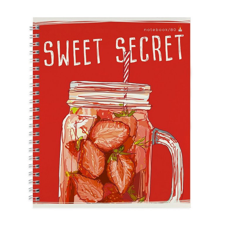 Тетрадь 80 лист кл. А5 на спирали "MY REFRESH" ассорти