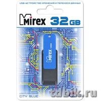 Флеш-диск 32Gb  Mirex CITY BLUE